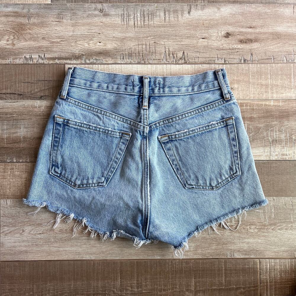 AGOLDE Parker Vintage Cut Off Denim Shorts - Rapture - Size 22 - Picture 4 of 6